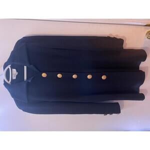 St. John Collection Women's Black Knit Cardigan with Gold Buttons Size 10